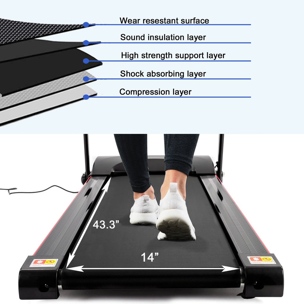 Folding Treadmill 2.5HP 240 lbs Max Weight F78882
