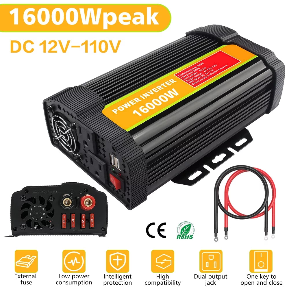 16000W Peak Power Inverter with Dual USB Port R892299