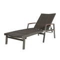 Outdoor Wicker and Aluminum Chaise Lounge U65784