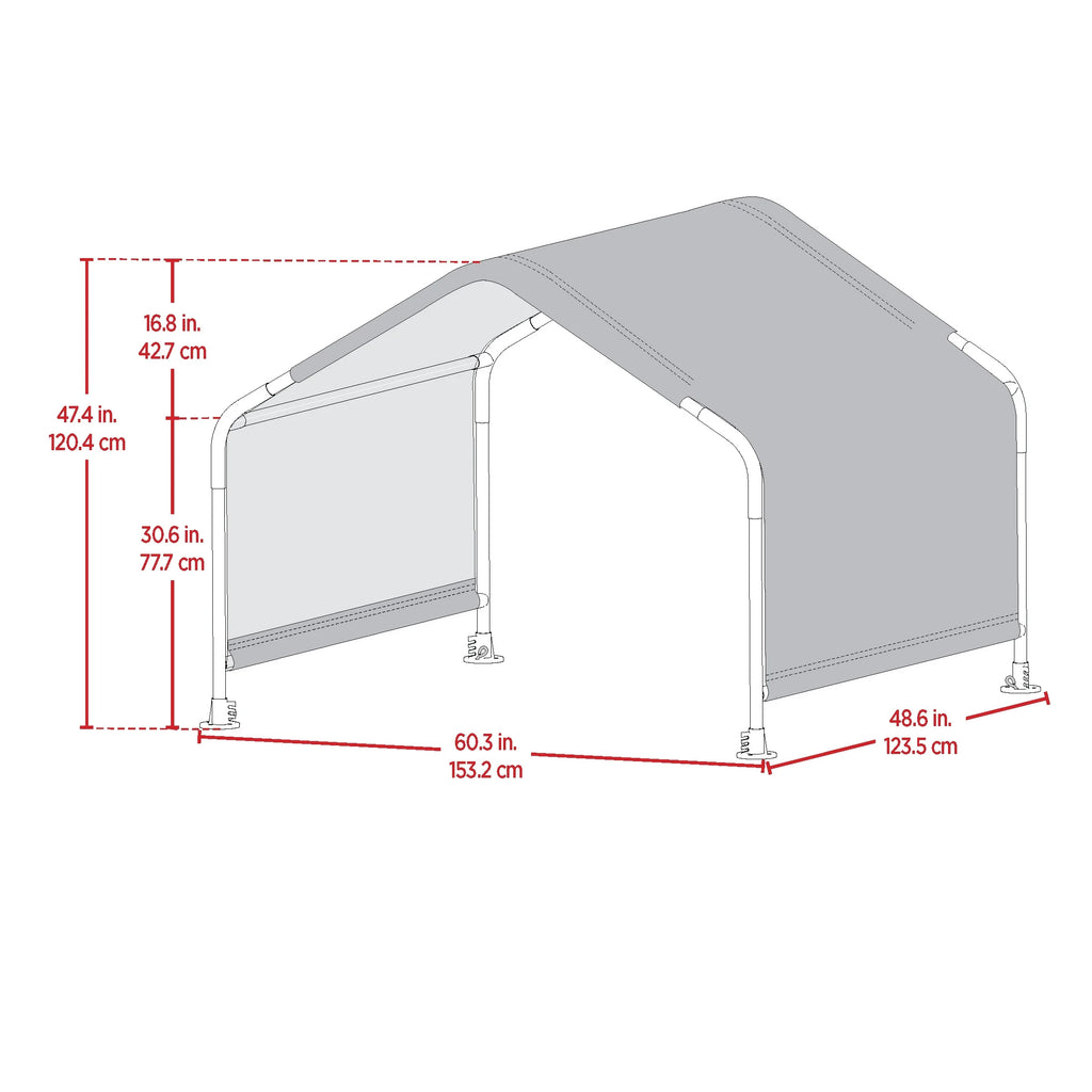 5' Outdoor Pet Shelter Canopy Shade Tent N937873