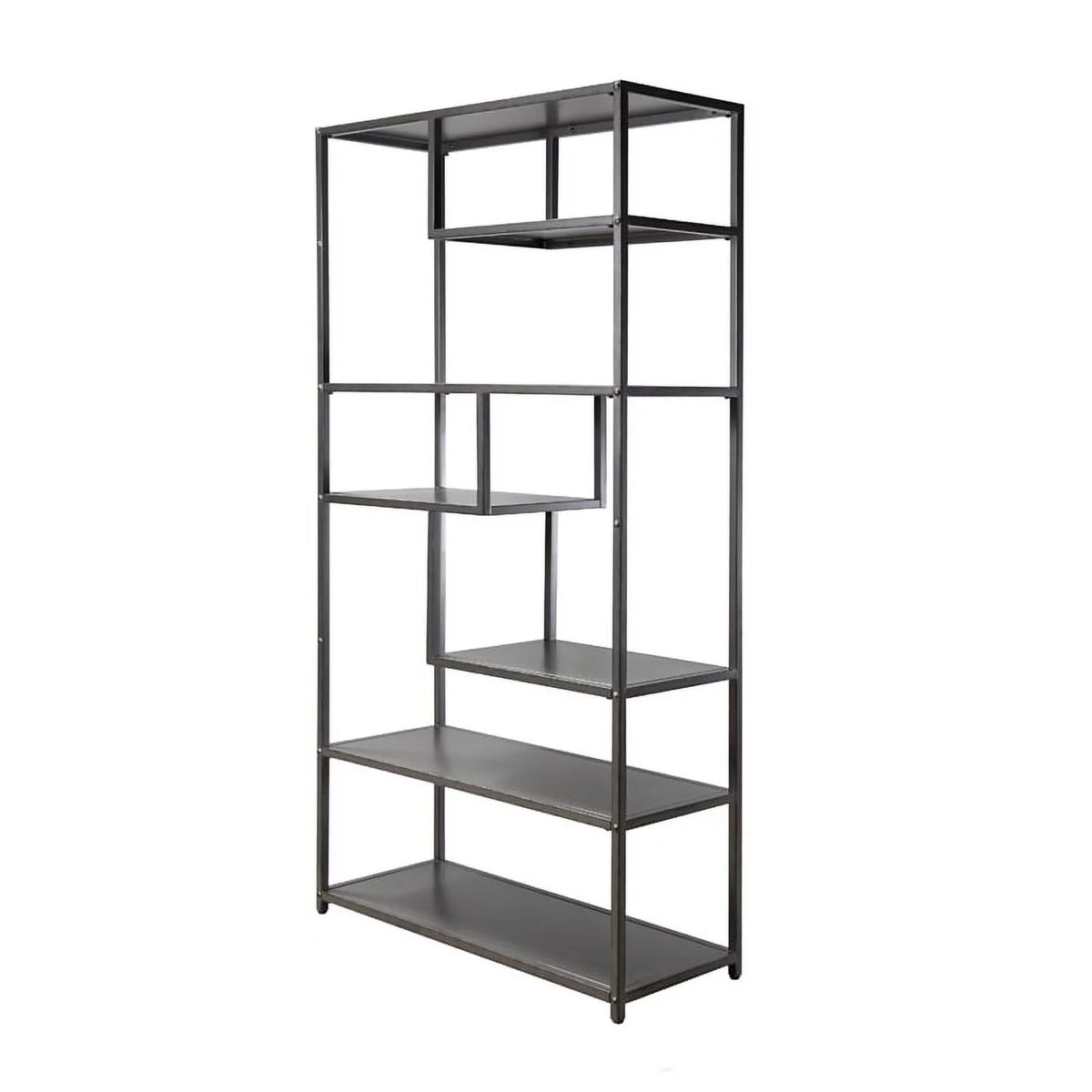 Industrial Metal 6-Shelf Bookcase V713