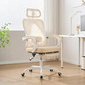 Ergonomic Office Chair with Footrest, Mesh, Adjustable Lumbar Support U54161