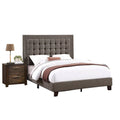 King Size Tufted Upholstery Bed X357