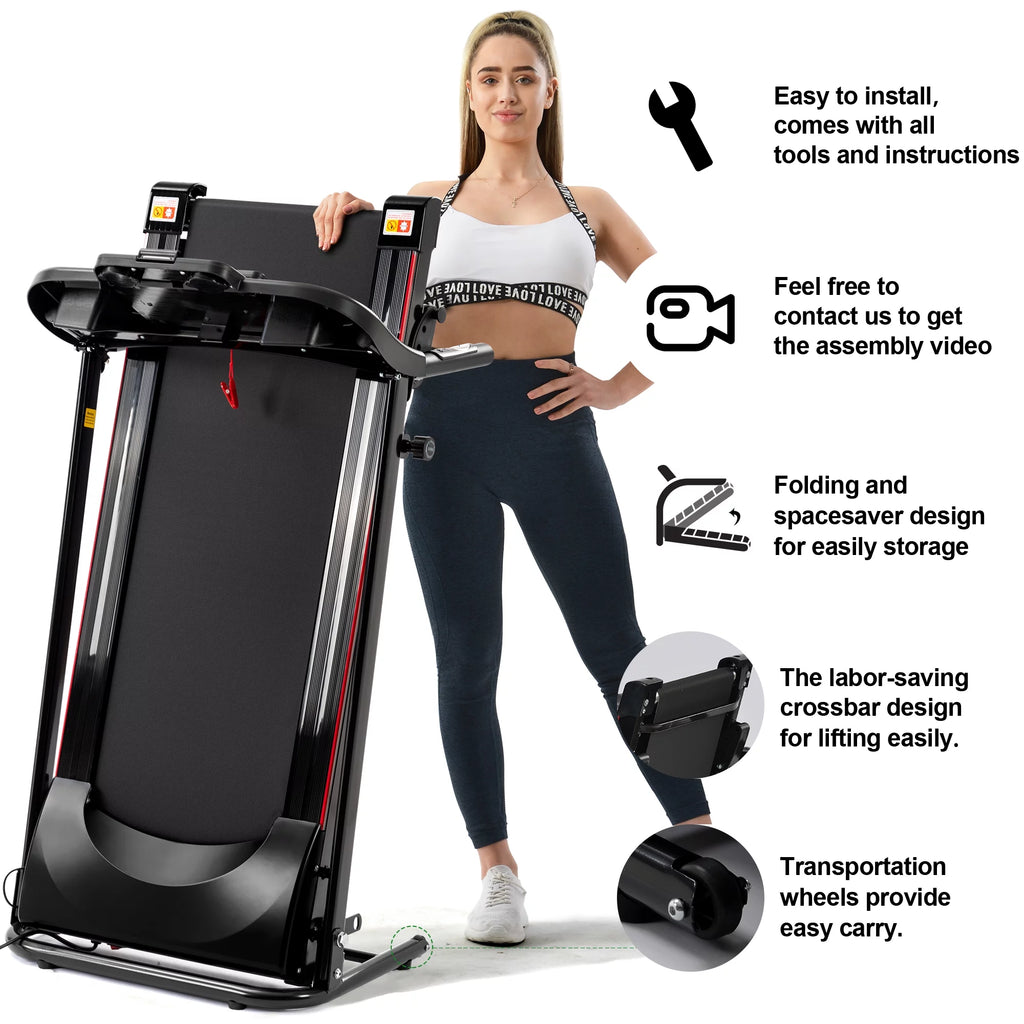 Folding Treadmill 2.5HP 240 lbs Max Weight F78882