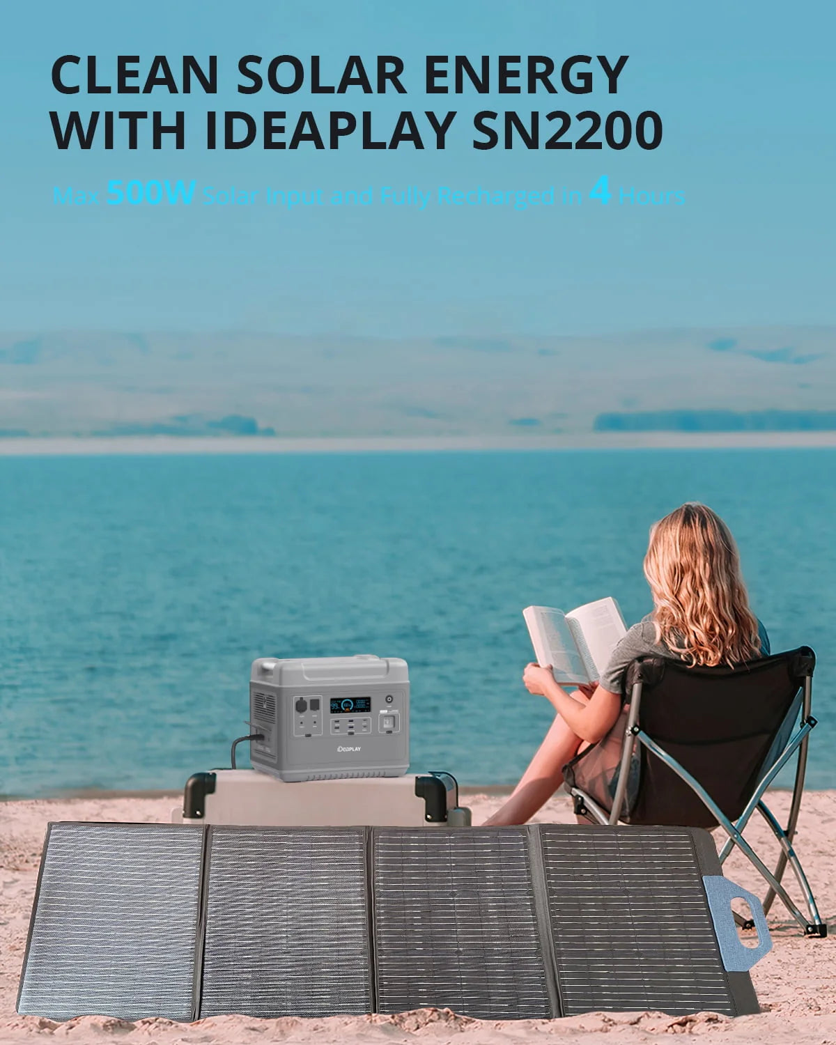 Portable Power Station 2000Wh LiFePO4 Solar Generator Z388