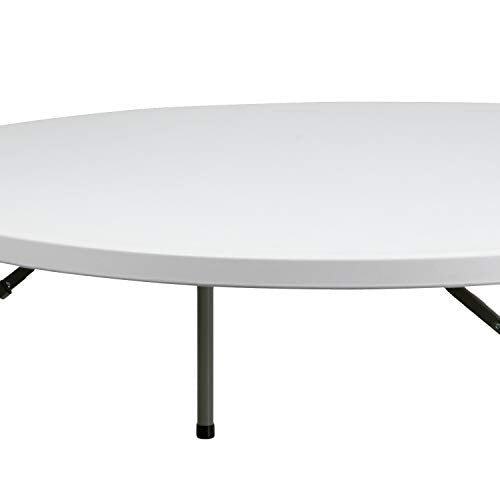 2' Round White Plastic Folding Event Table P7717