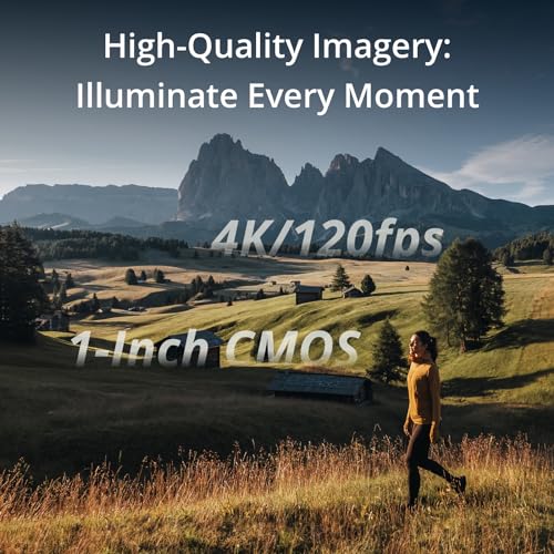 Vlogging Camera with 1'' CMOS & 4K/120fps Video, 3-Axis Stabilization, 2" Rotatable Touchscreen X1085